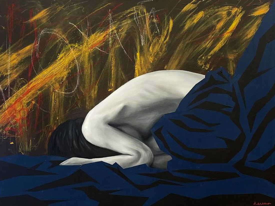 Acrylic painting Love me Quietly Maksym Newskulenko (1 of 7)