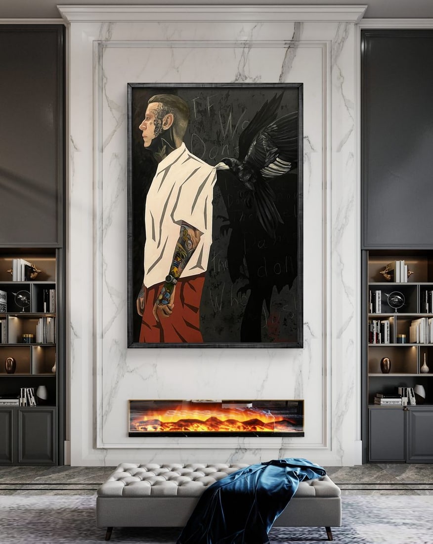 Acrylic painting Don't Look Back Maksym Newskulenko - 3