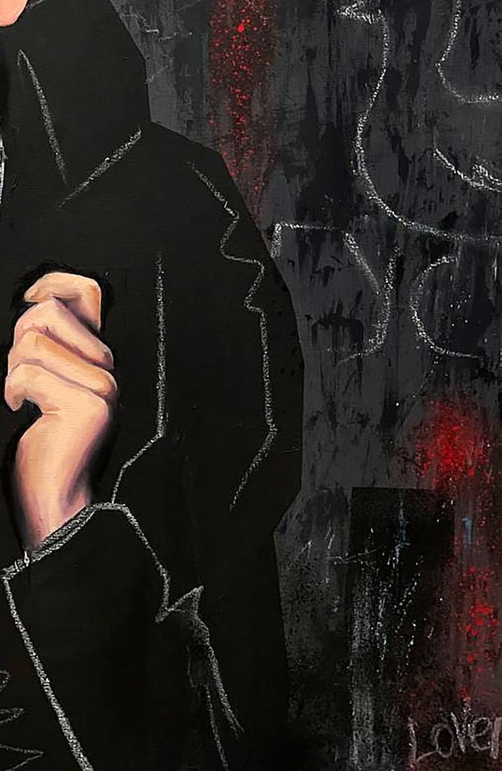 Acrylic painting Portrait of a girl Maksym Newskulenko - 7