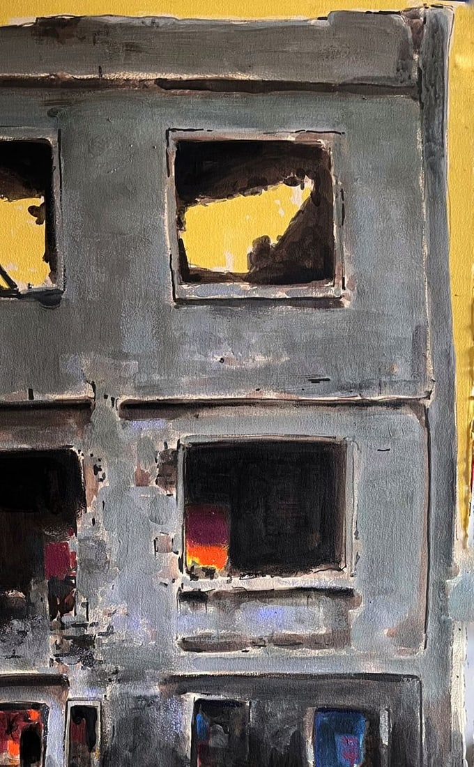 Acrylic painting Memory of the Wall Juan Angel Gonzalez de la Calle - 3