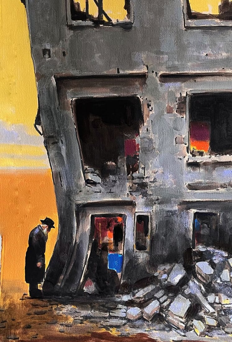 Acrylic painting Memory of the Wall Juan Angel Gonzalez de la Calle - 4