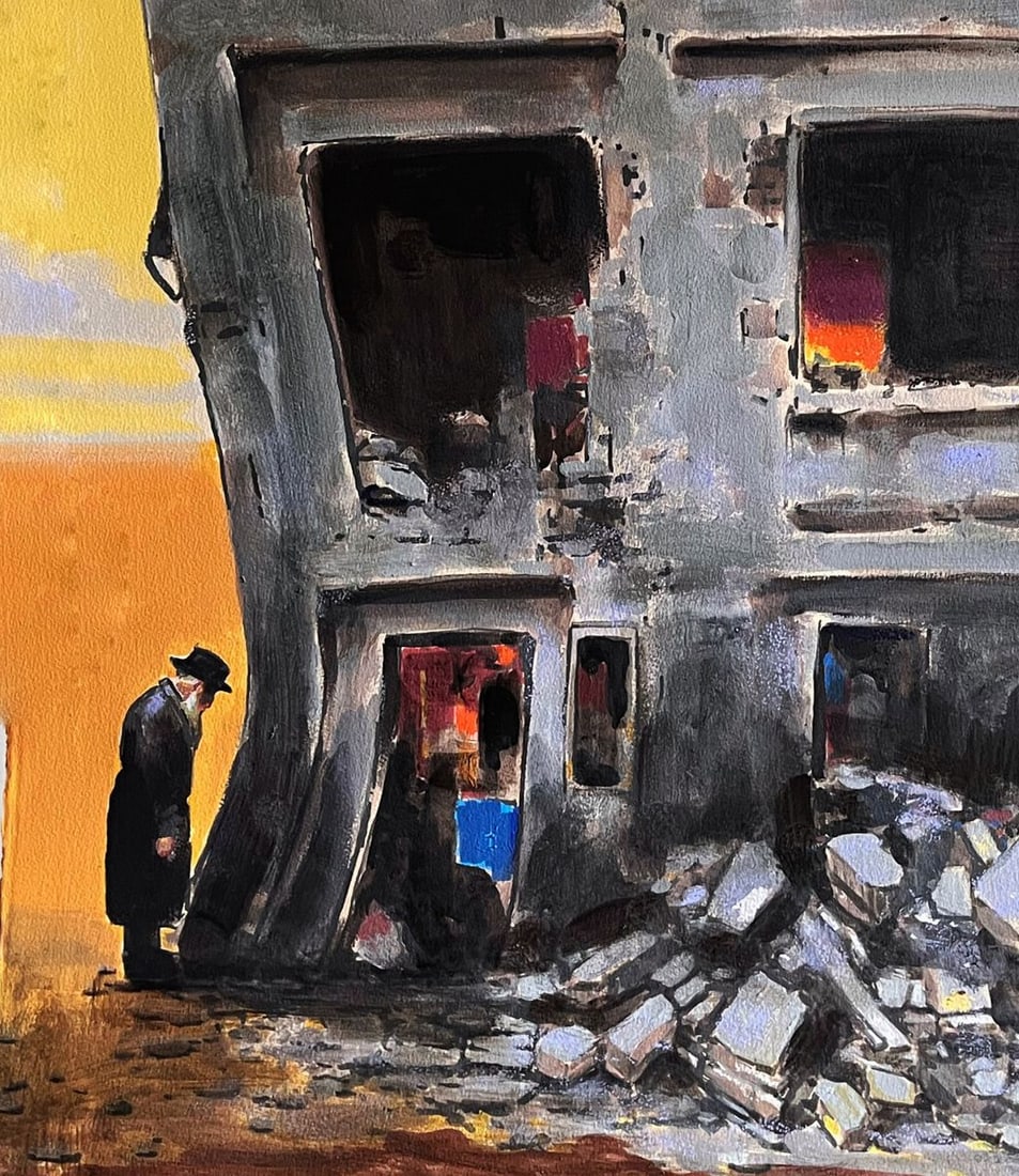 Acrylic painting Memory of the Wall Juan Angel Gonzalez de la Calle - 6