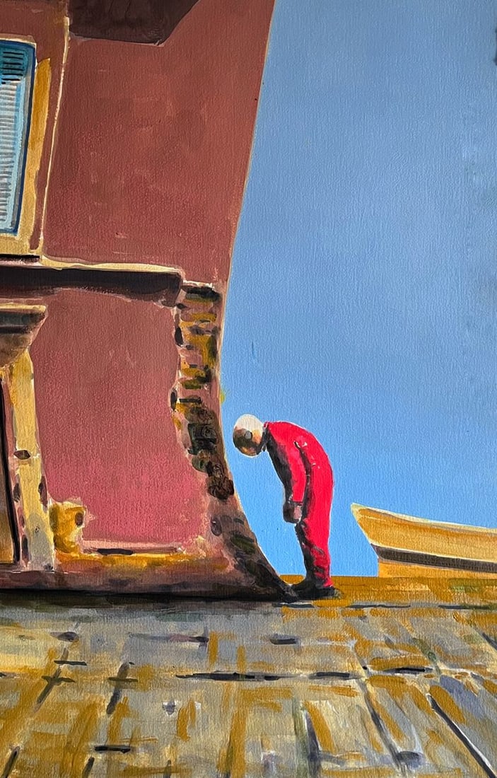 Acrylic painting Spirit is not broken Juan Angel Gonzalez de la Calle - 5