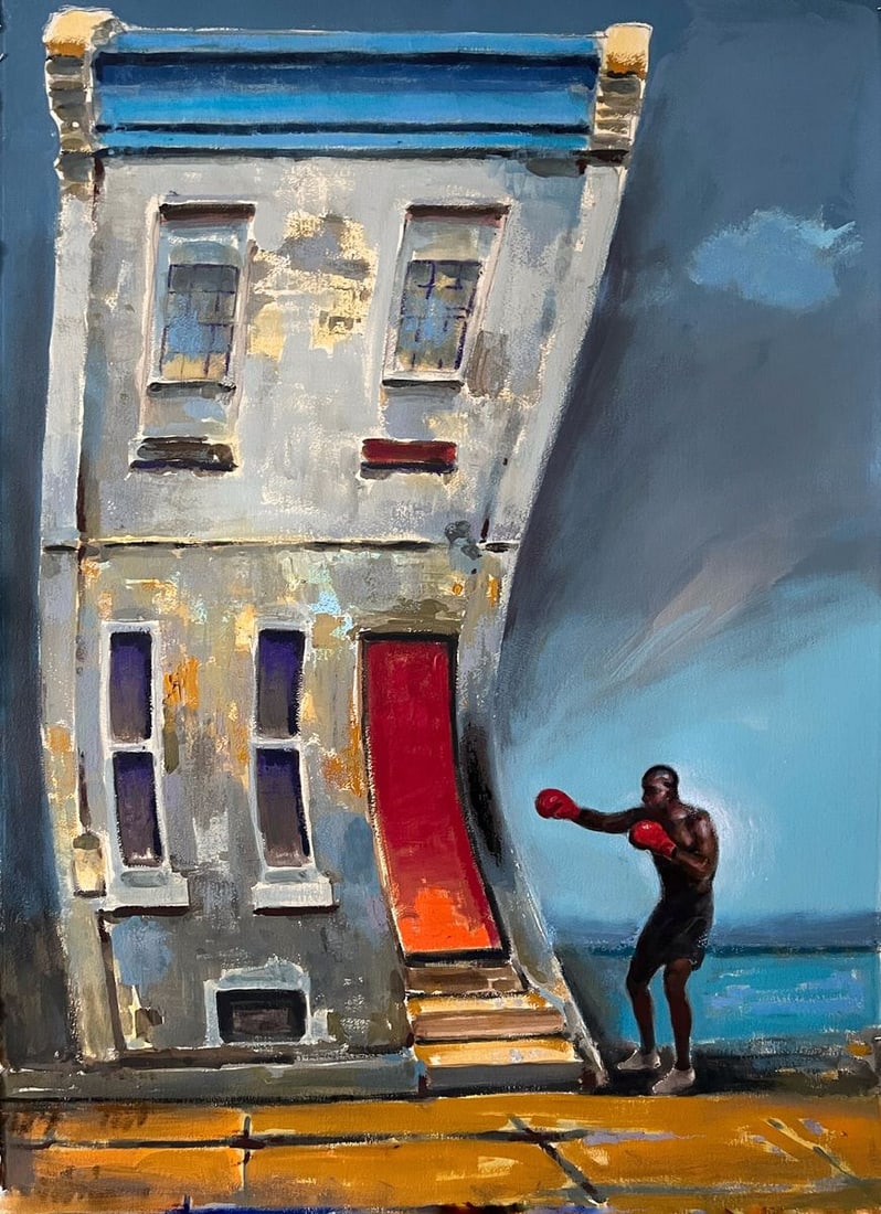 Acrylic painting Strike of Fate Juan Angel Gonzalez de la Calle: Title: Acrylic painting Strike of Fate Juan Angel Gonzalez de la Calle Description: No. Gonza 7 *** ABOUT THIS PAINTING *** * TITLE: "Strike of Fate" * ARTISTS: Juan Angel Gonzalez de la Calle* SIZE: