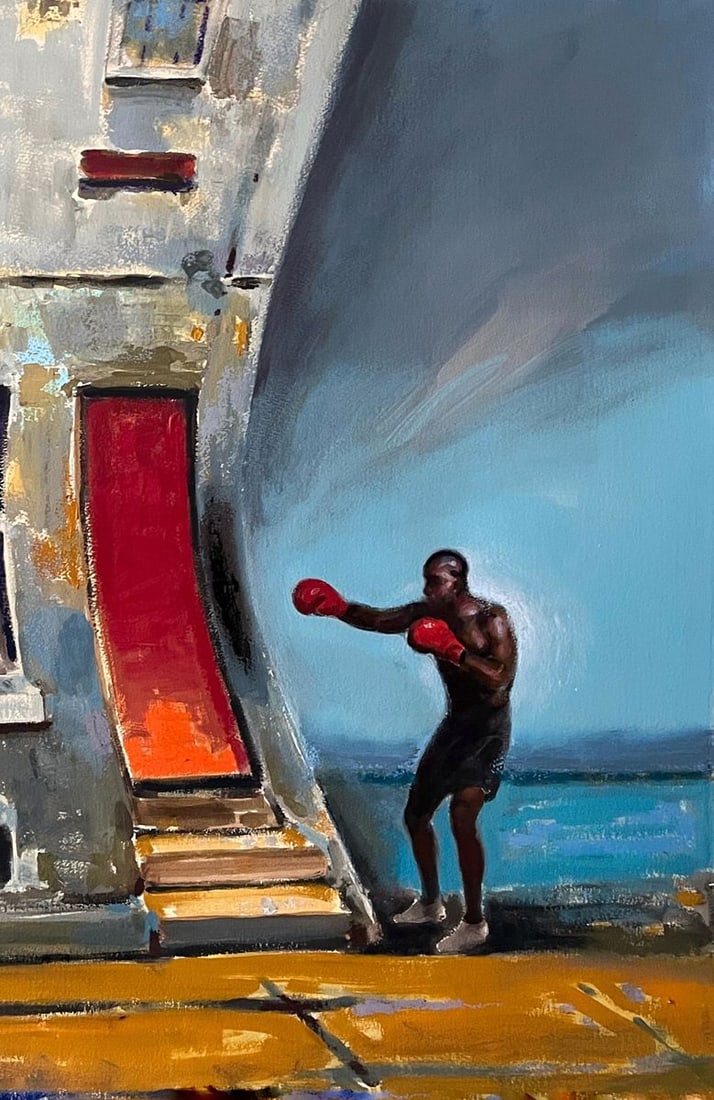 Acrylic painting Strike of Fate Juan Angel Gonzalez de la Calle - 5