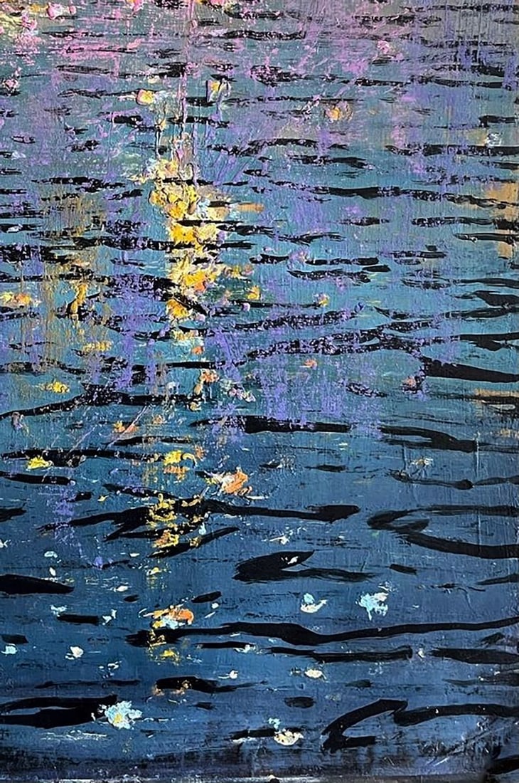 Oil painting Reflection at sea Juan Angel Gonzalez de la Calle - 3