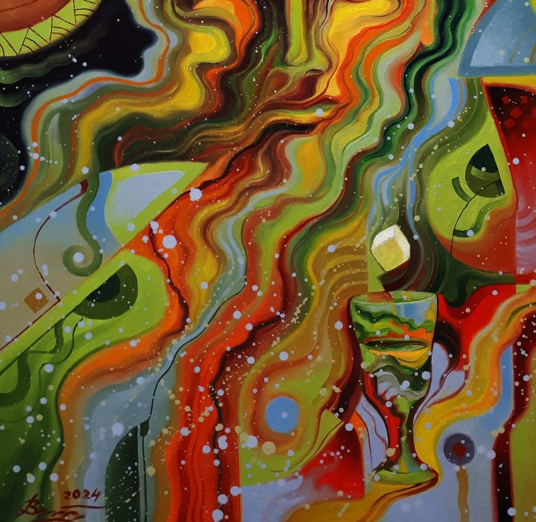 Oil painting Absinthe man Sergey Voichenko - 7