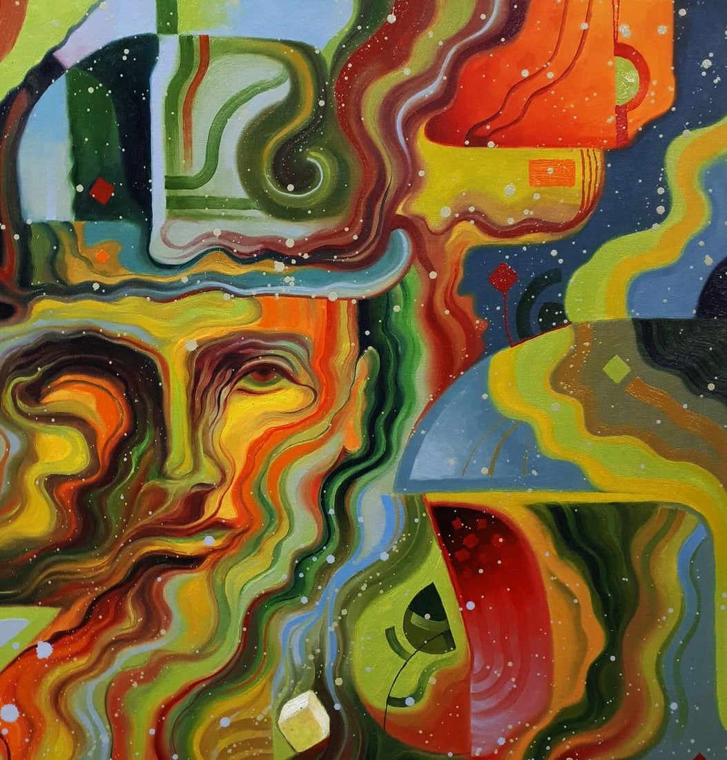 Oil painting Absinthe man Sergey Voichenko - 8