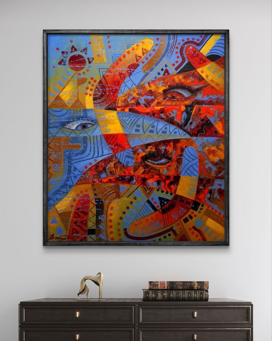 Oil painting Boomerang watchers Sergey Voichenko - 2