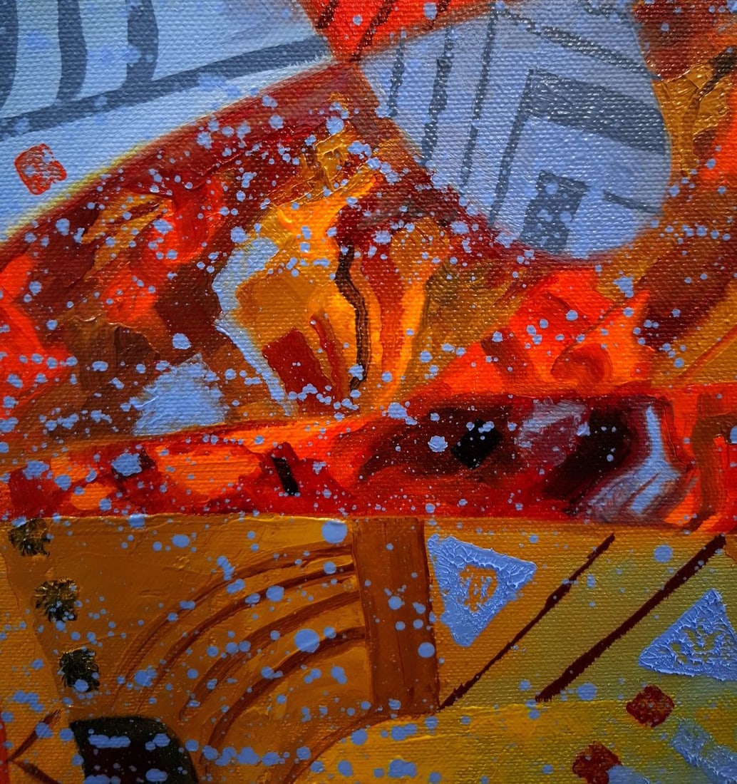 Oil painting Boomerang watchers Sergey Voichenko - 4