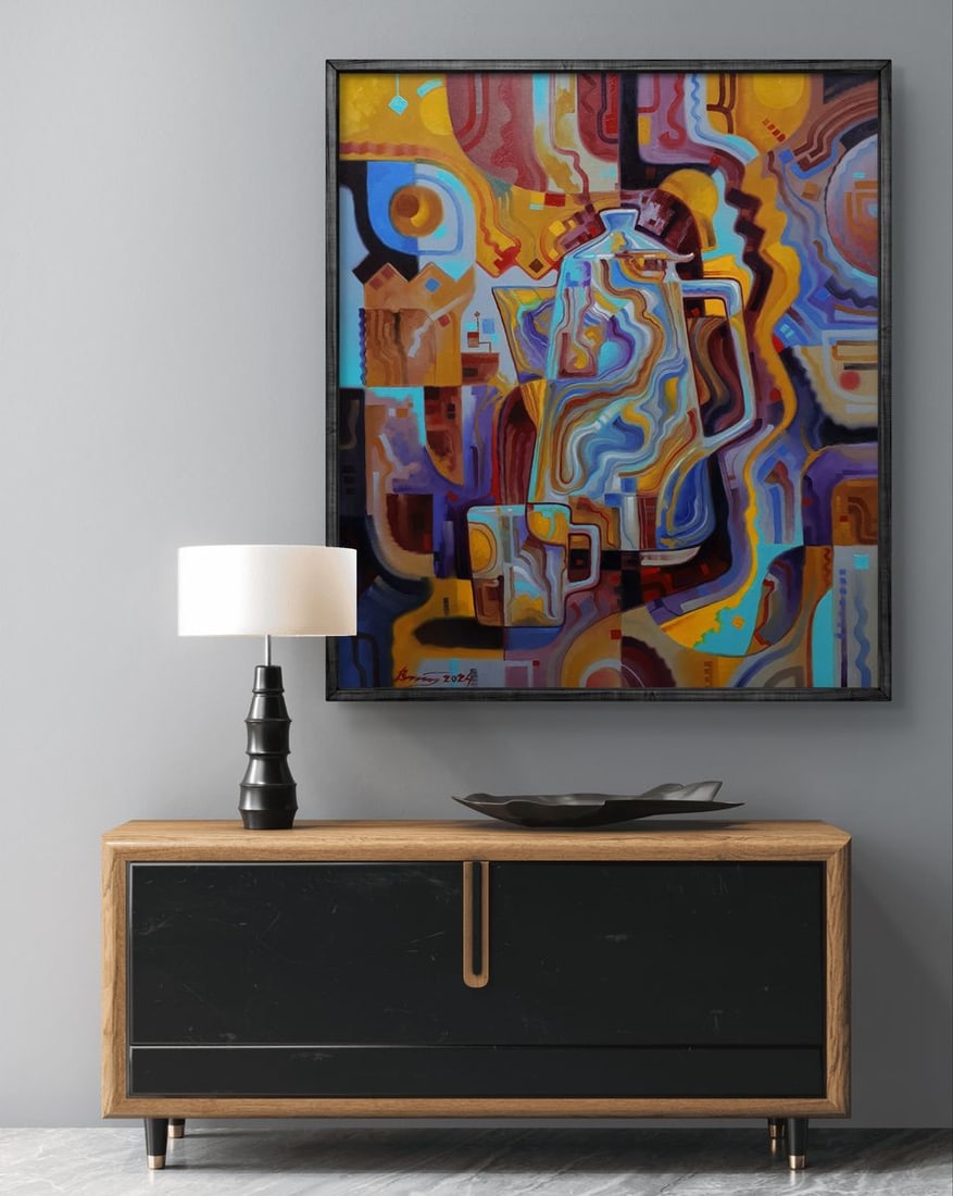 Oil painting Coffee time Sergey Voichenko - 3