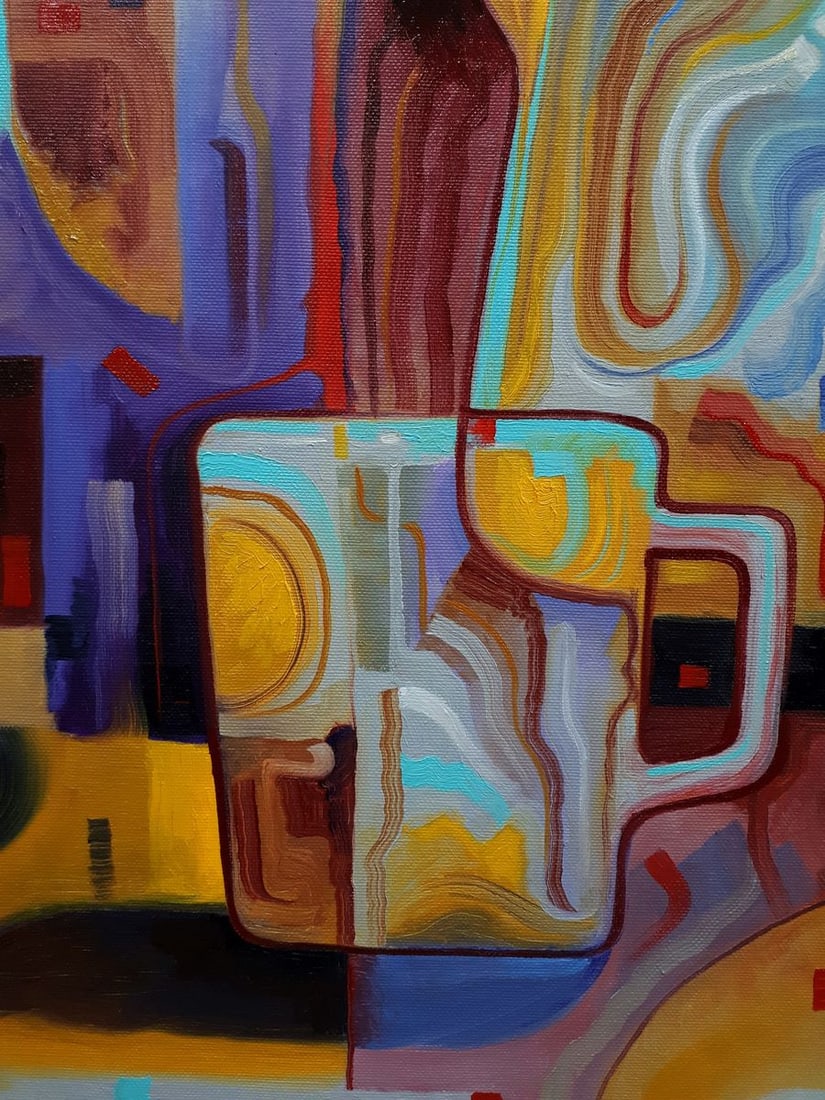 Oil painting Coffee time Sergey Voichenko - 4