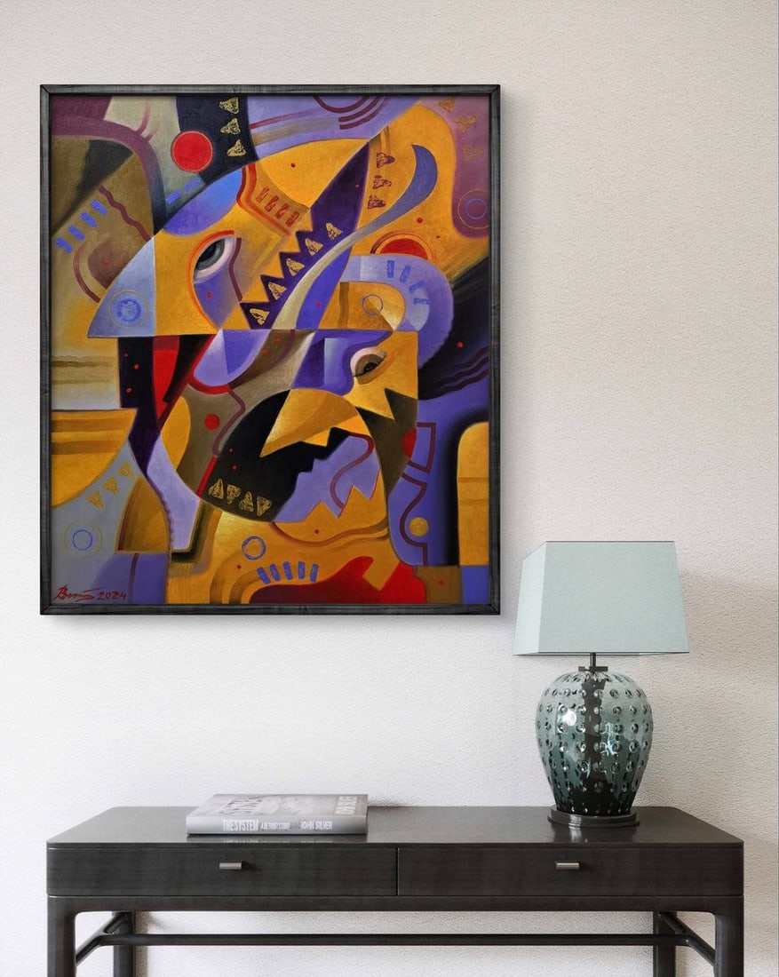 Oil painting The crushing abstraction of Drakkar Sergey Voichenko - 2