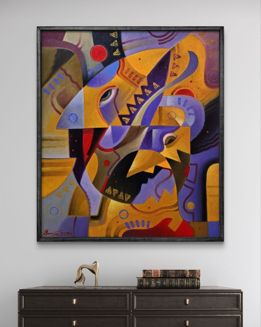 Oil painting The crushing abstraction of Drakkar Sergey Voichenko - 3