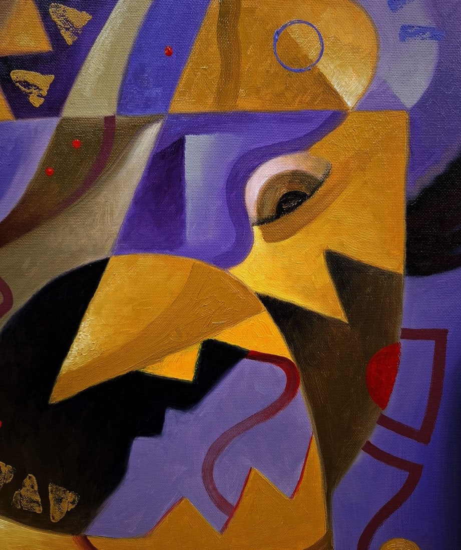 Oil painting The crushing abstraction of Drakkar Sergey Voichenko - 4