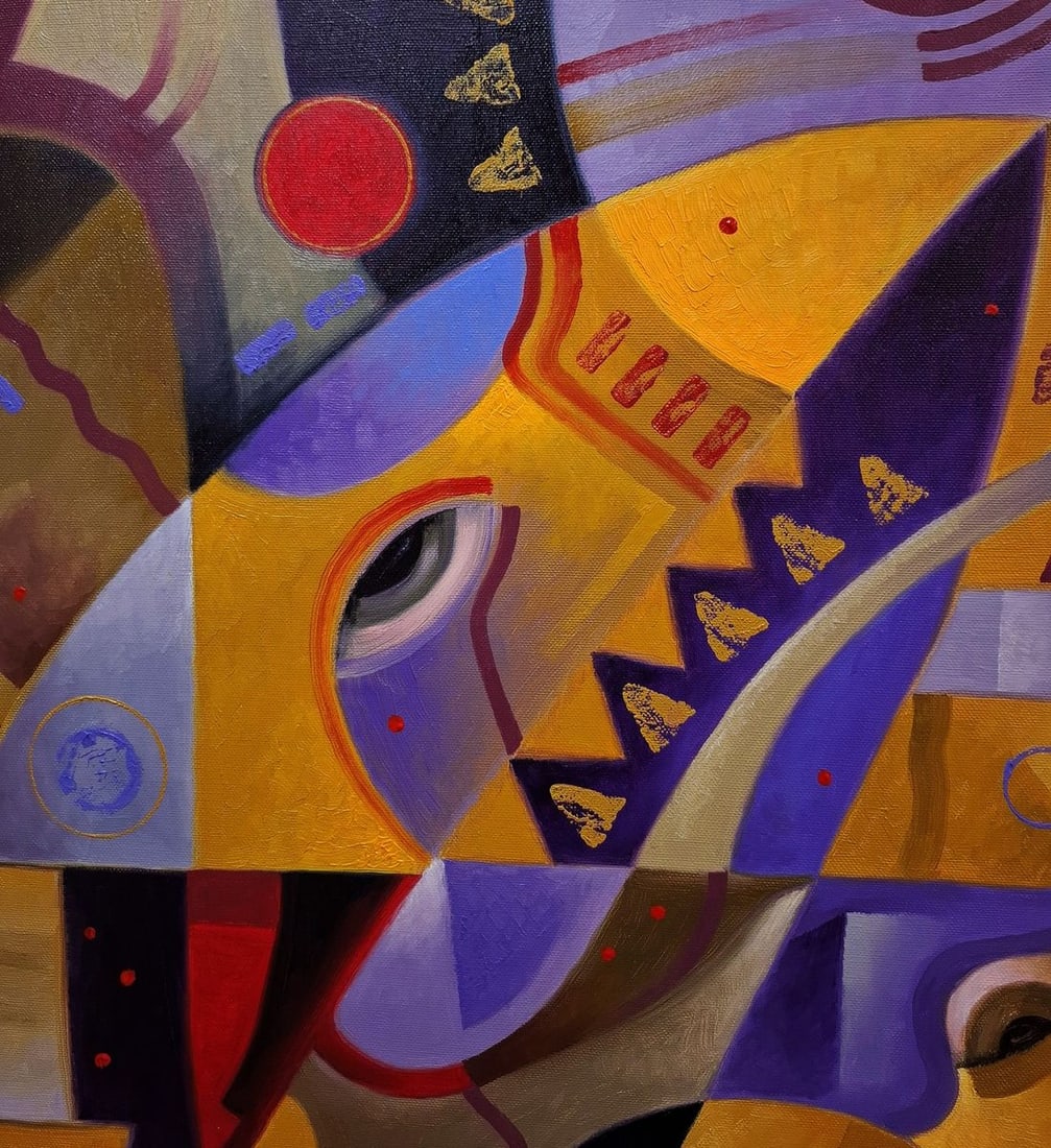 Oil painting The crushing abstraction of Drakkar Sergey Voichenko - 5