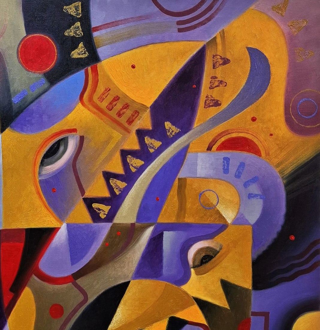 Oil painting The crushing abstraction of Drakkar Sergey Voichenko - 6