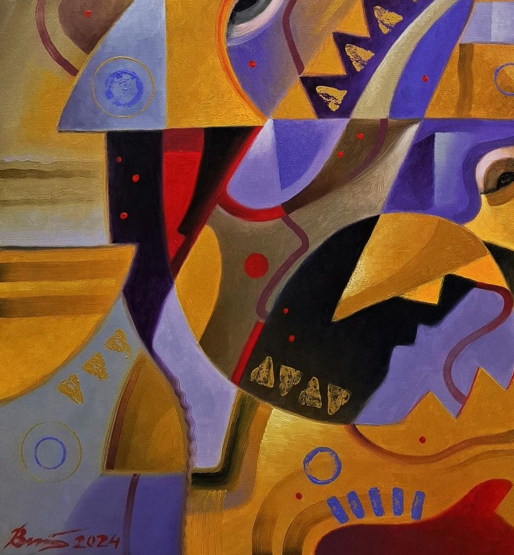 Oil painting The crushing abstraction of Drakkar Sergey Voichenko - 7