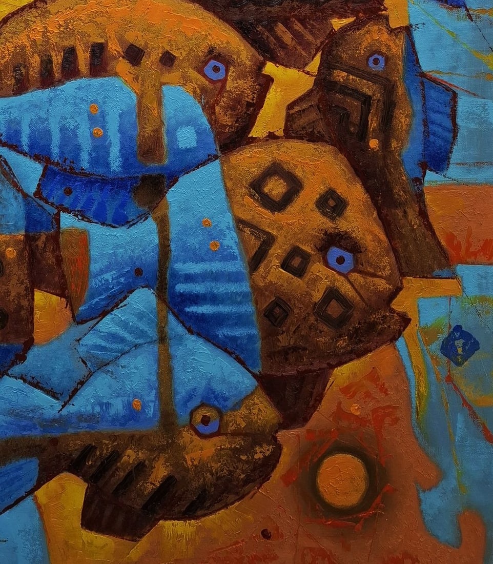 Oil painting Gold fish parade Sergey Voichenko - 7