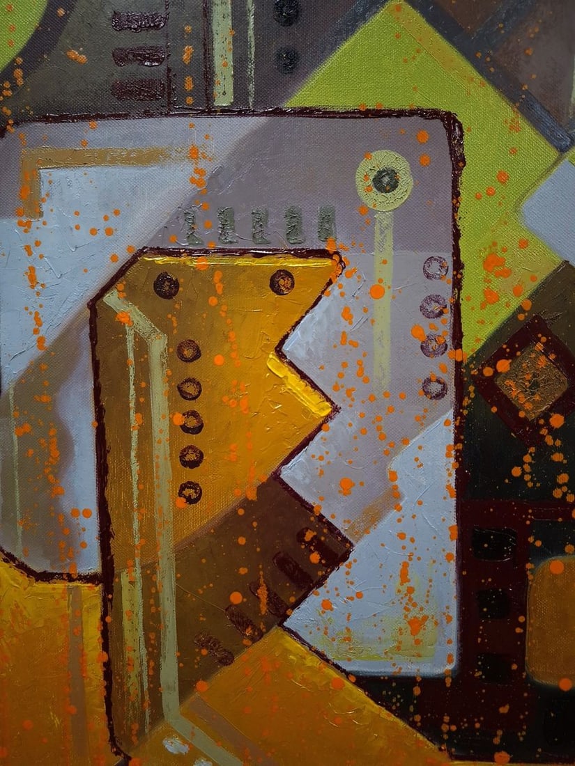 Oil painting Industrial era Sergey Voichenko - 6