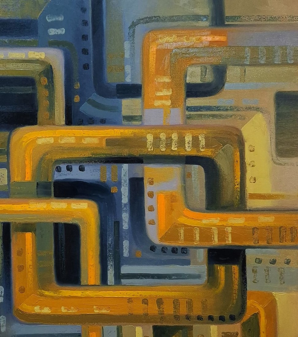 Oil painting Interaction Sergey Voichenko - 5