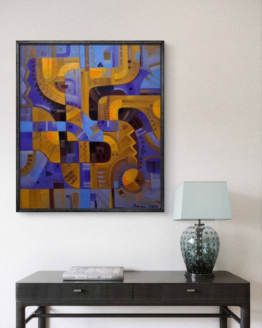 Oil painting Light lines Sergey Voichenko - 3