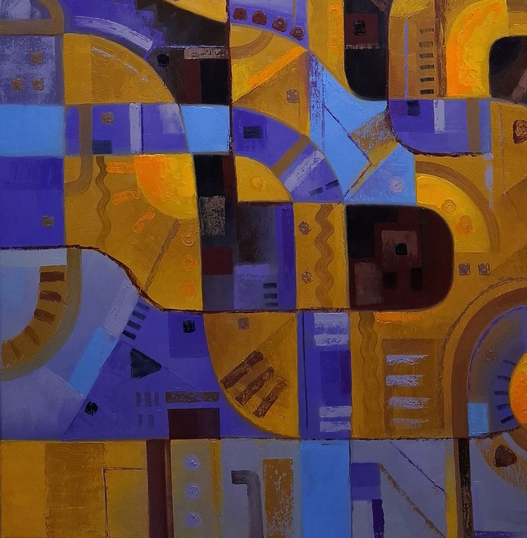 Oil painting Light lines Sergey Voichenko - 4