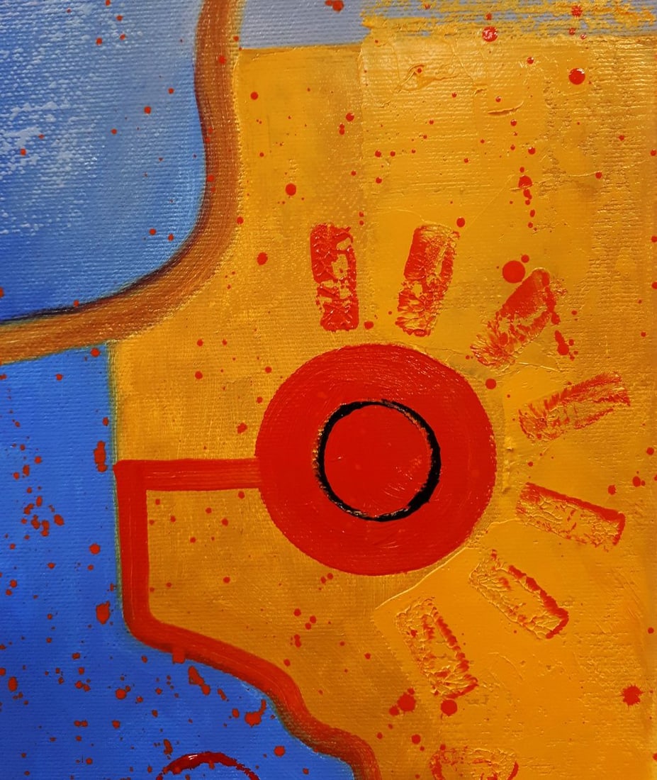 Oil painting Leaves the bar Sergey Voichenko - 6