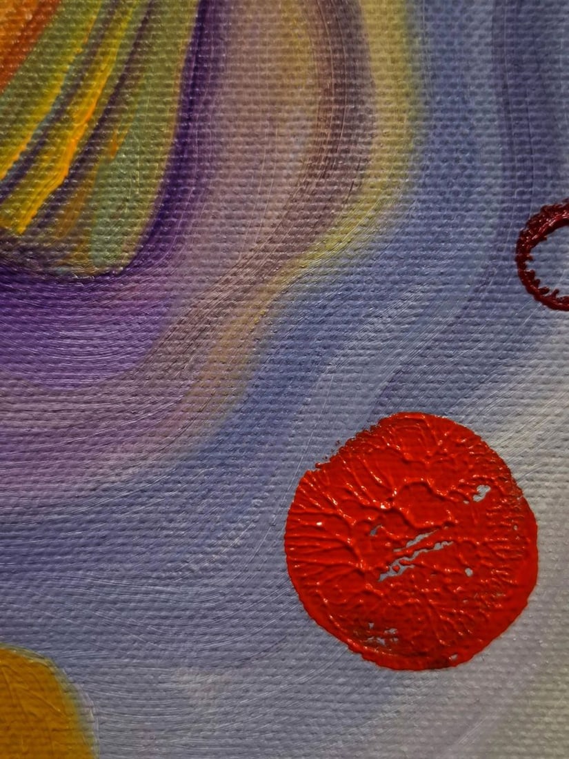 Oil painting Orange and purple Sergey Voichenko - 6