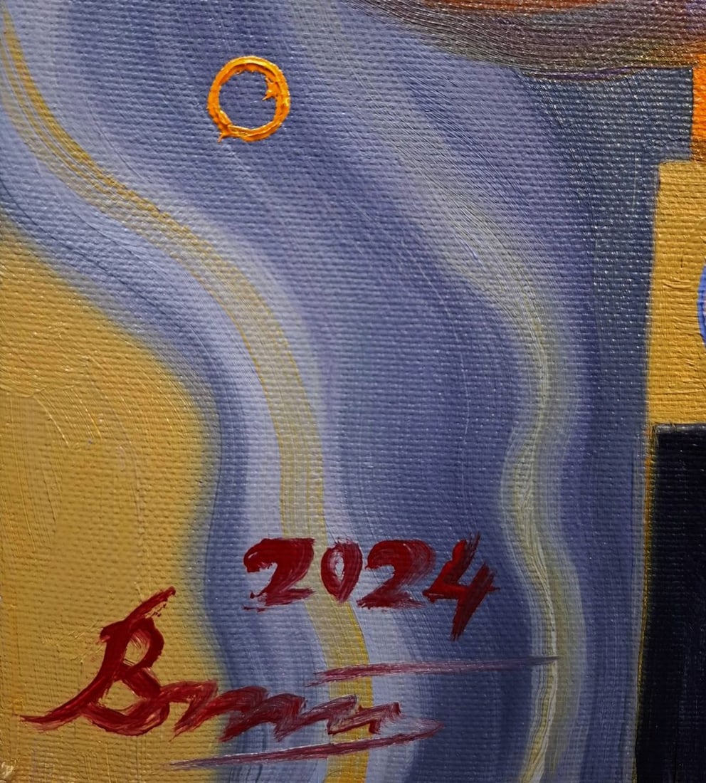 Oil painting Orange and purple Sergey Voichenko - 8