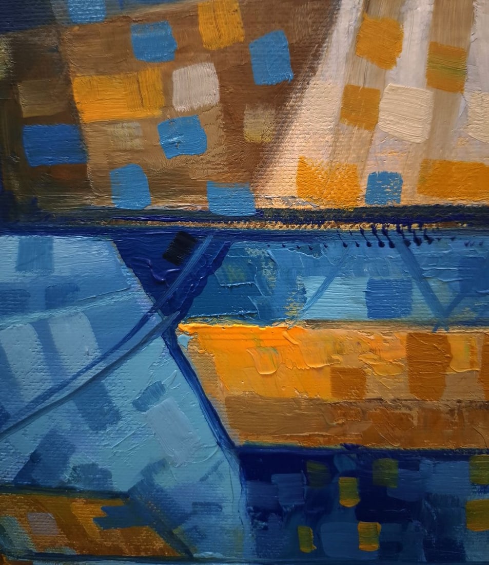 Oil painting Sailboats on a sunny day Sergey Voichenko - 6