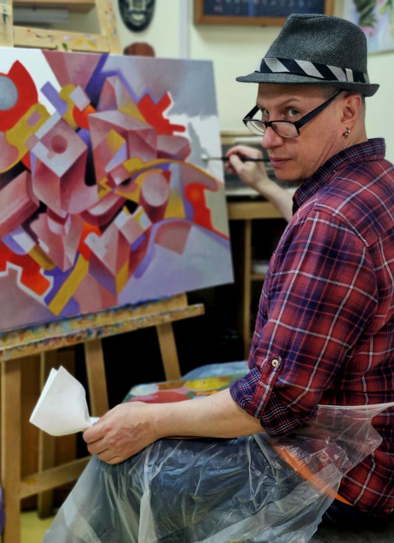 Oil painting Smoking pipe Sergey Voichenko - 10