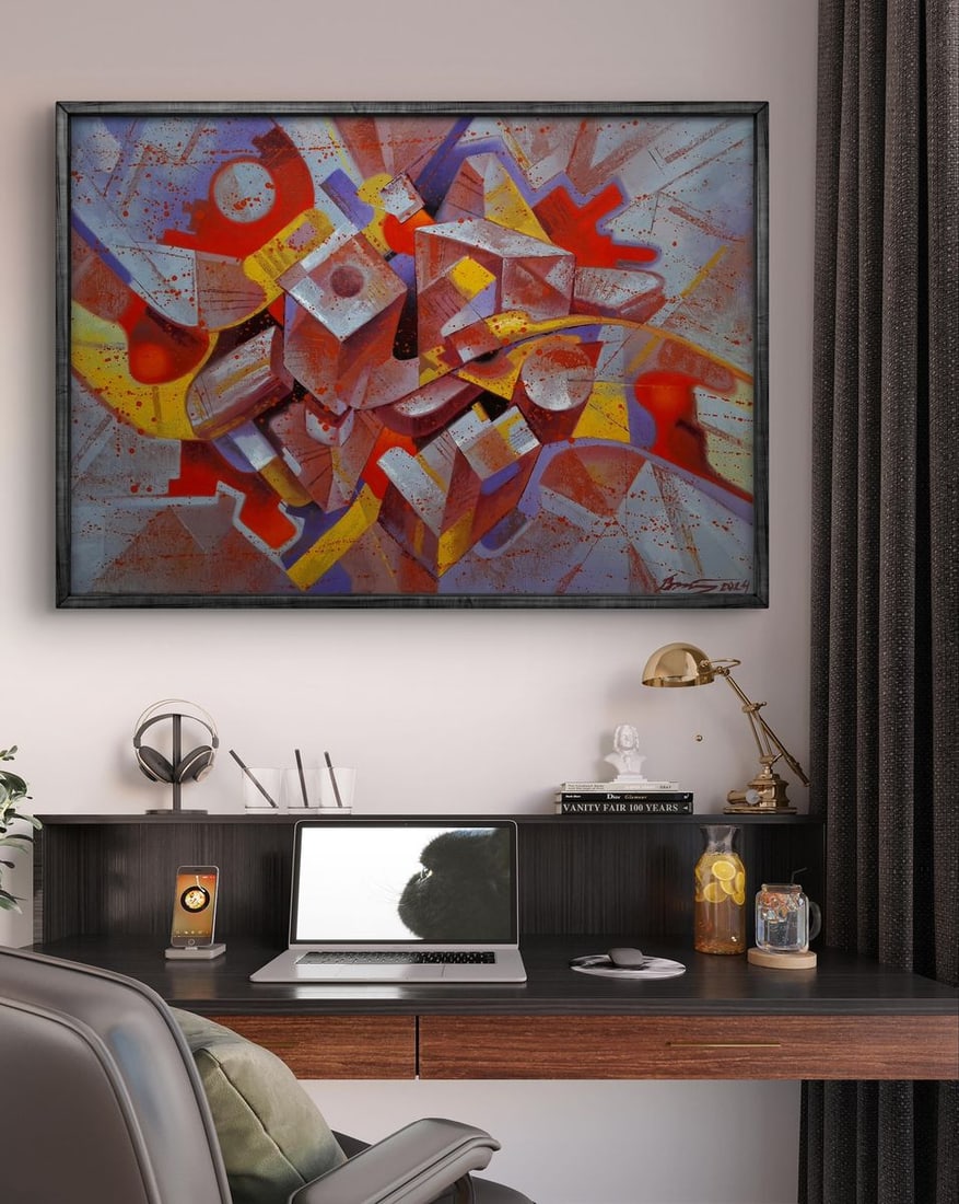 Oil painting Smoking pipe Sergey Voichenko - 2