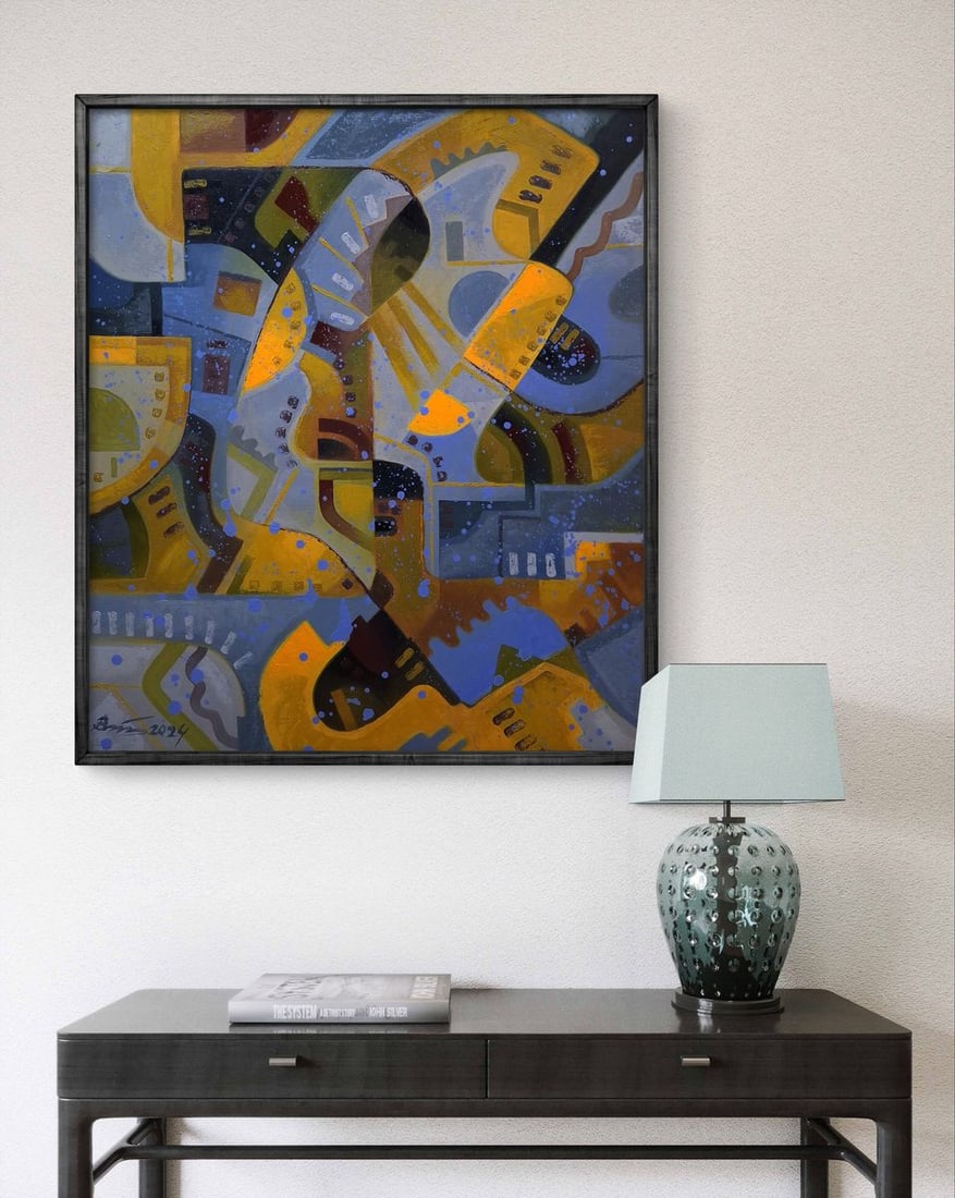 Oil painting Stained glass autumn Sergey Voichenko - 3