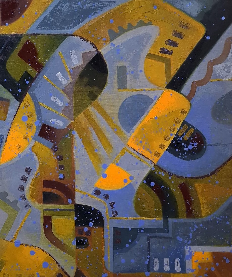 Oil painting Stained glass autumn Sergey Voichenko - 5