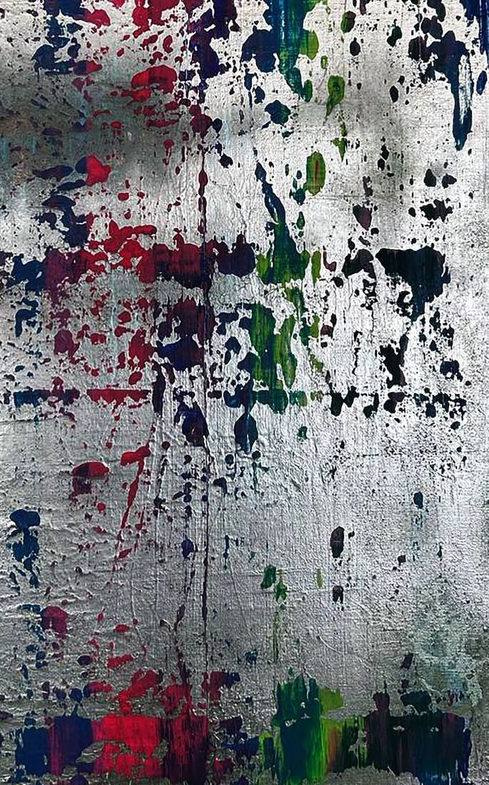 Acrylic painting Colorful waterfall Olga Melezhik - 4