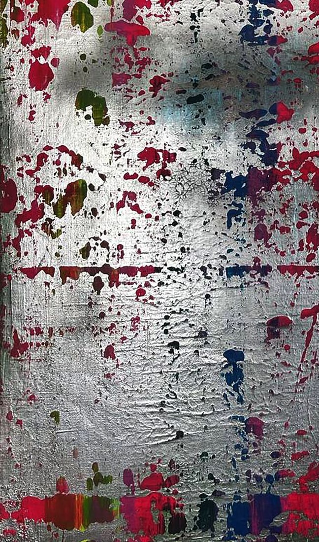 Acrylic painting Colorful waterfall Olga Melezhik - 5