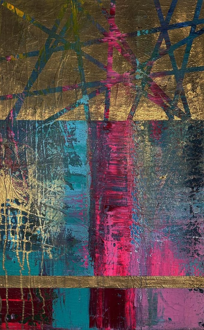 Acrylic painting Intersection of destinies Olga Melezhik (1 of 8)