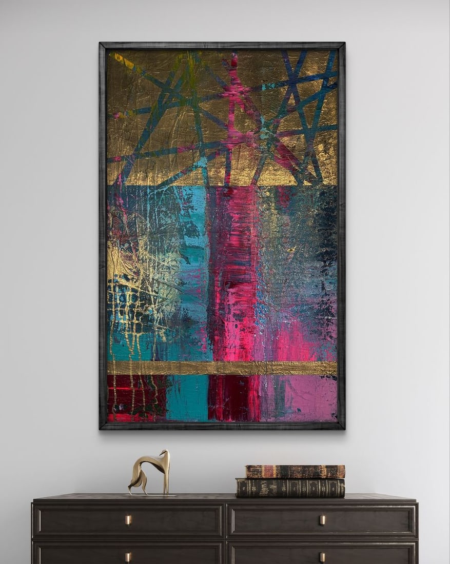 Acrylic painting Intersection of destinies Olga Melezhik - 2