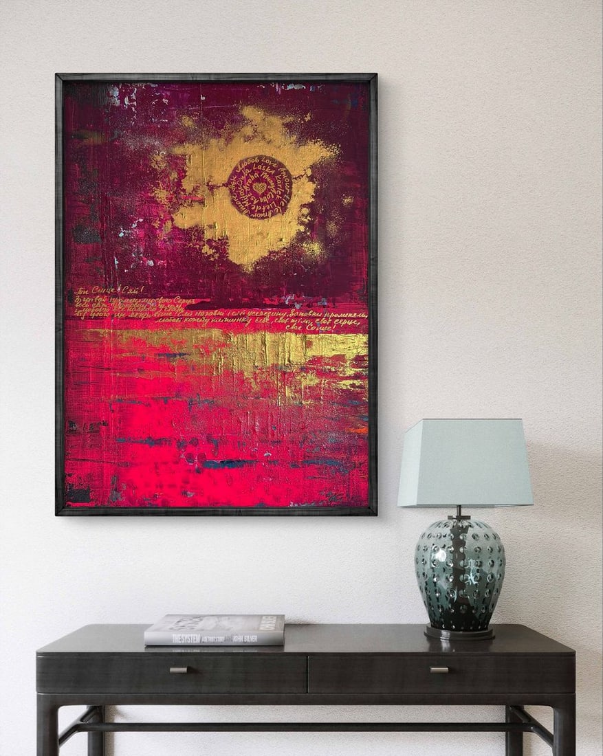 Acrylic painting You shine like the sun Olga Melezhik - 2