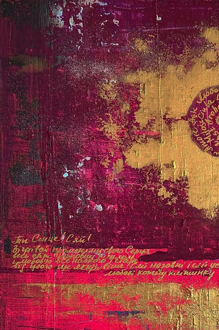 Acrylic painting You shine like the sun Olga Melezhik - 6