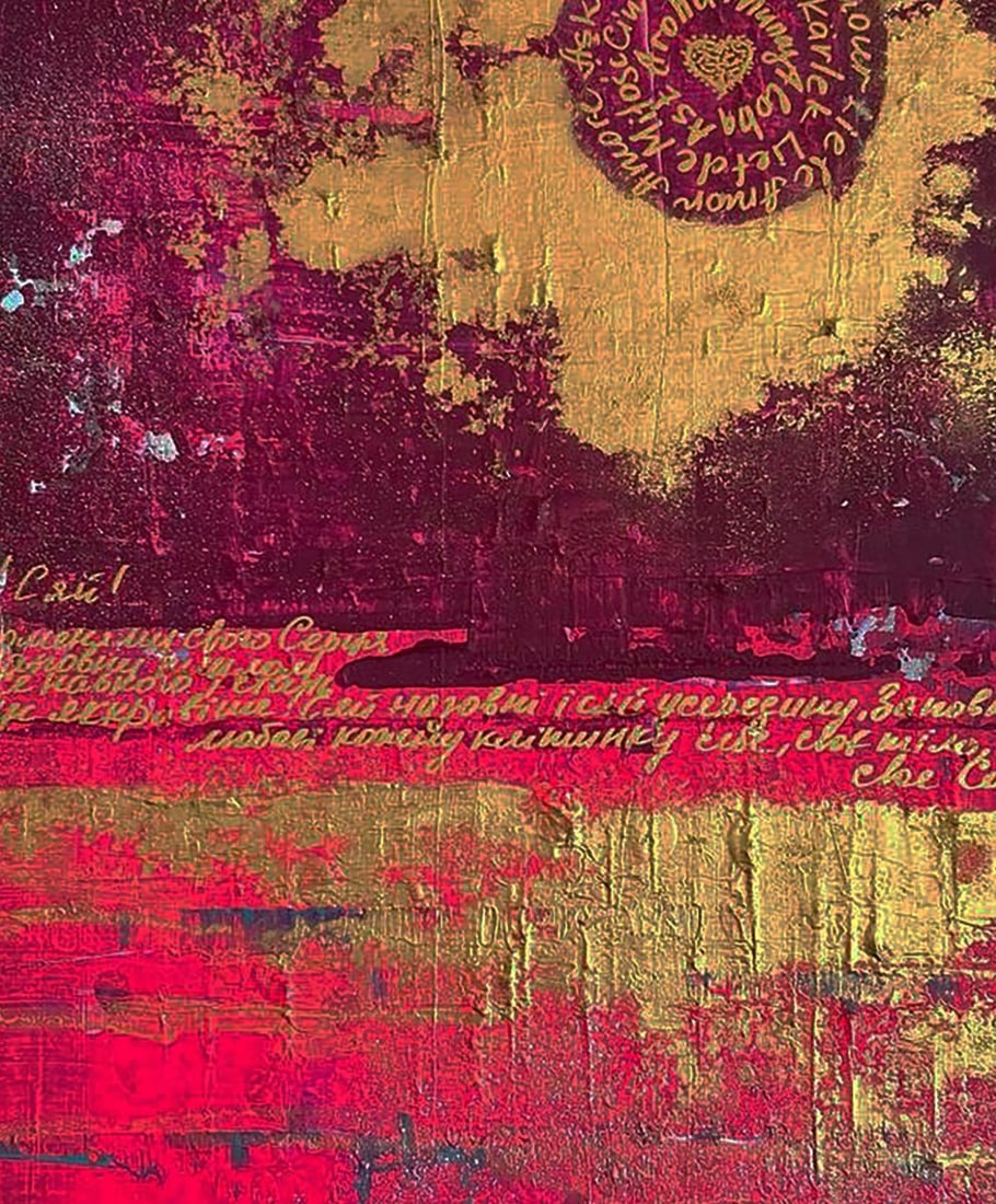 Acrylic painting You shine like the sun Olga Melezhik - 8