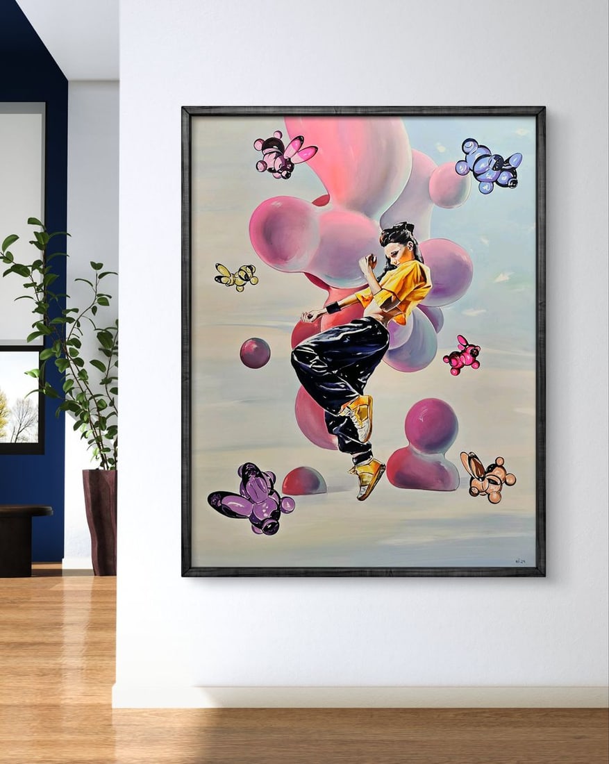 Oil painting Tiktok girl dancing Igor Konovalov - 2