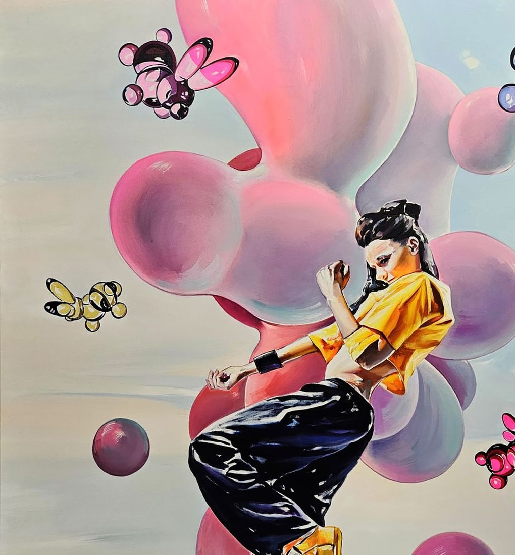 Oil painting Tiktok girl dancing Igor Konovalov - 4