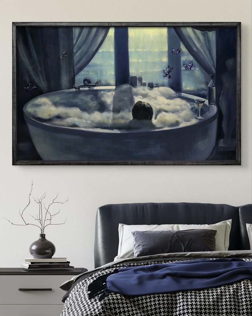 Oil painting Taking a warm bath Igor Konovalov - 3