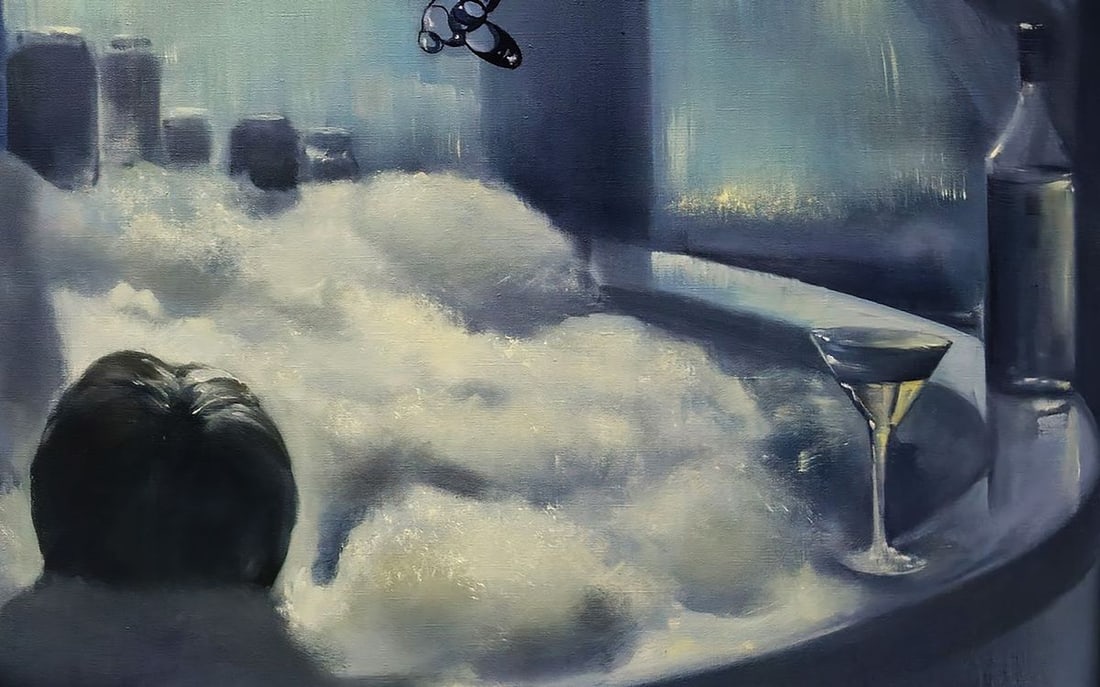 Oil painting Taking a warm bath Igor Konovalov - 4