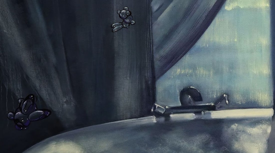 Oil painting Taking a warm bath Igor Konovalov - 5