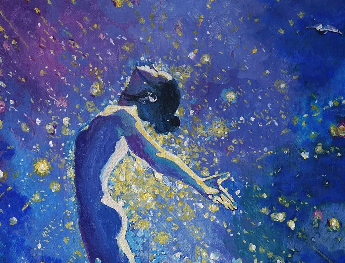 Acrylic painting Flight to the dream Anatoly Varvarov - 4