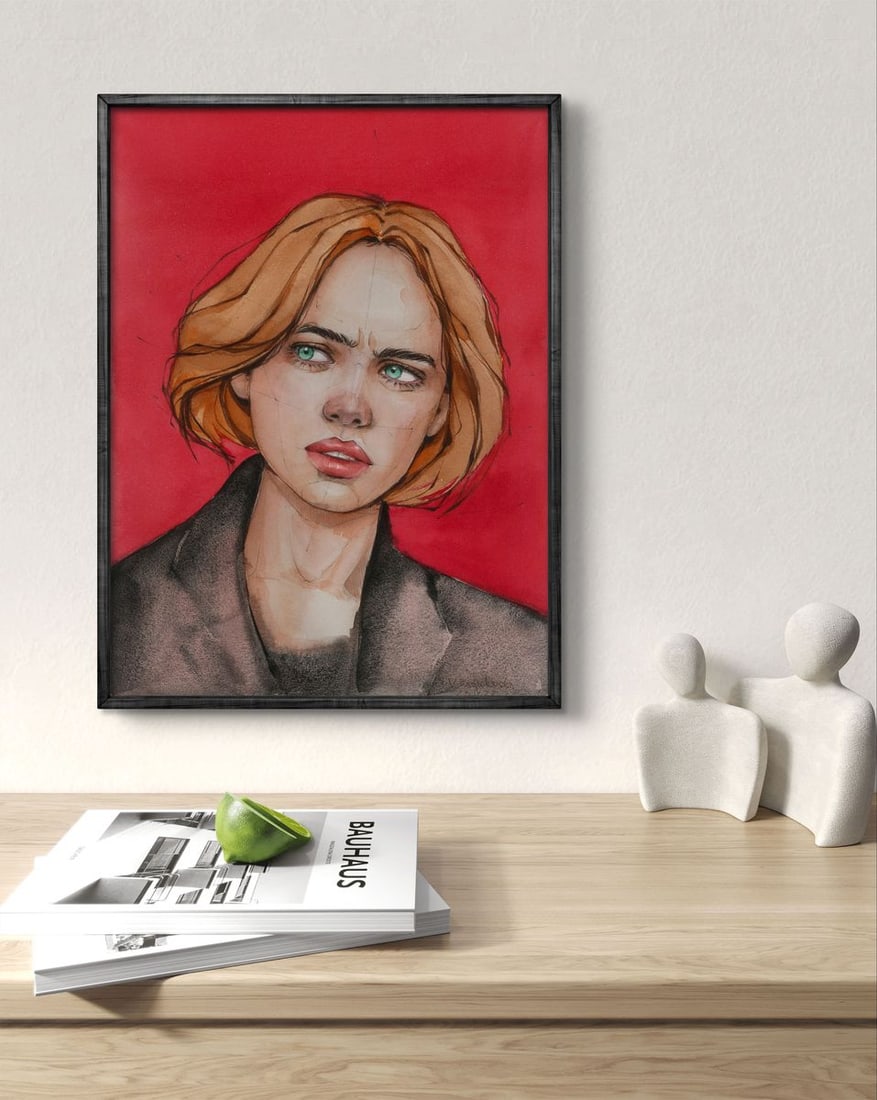 Watercolor painting Mistrust Victoria Kagalovska - 2