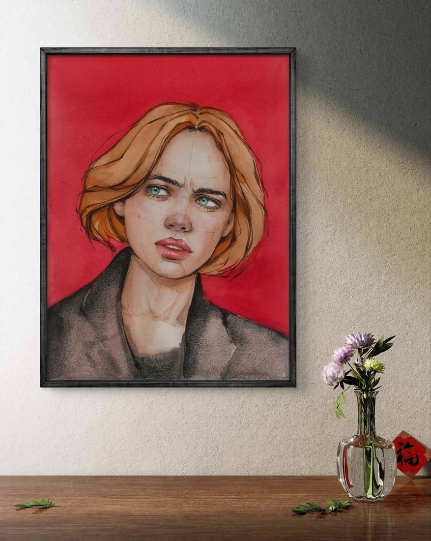 Watercolor painting Mistrust Victoria Kagalovska - 3